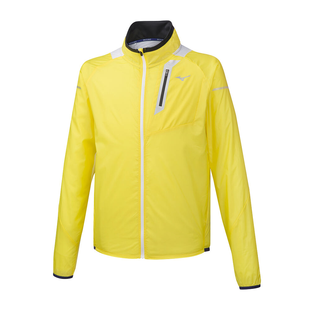 Chaqueta Mizuno Aero WindTop Hombre Amarillo Baratas TQBP-50936